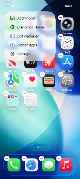 Launcher iOS 26 Theme