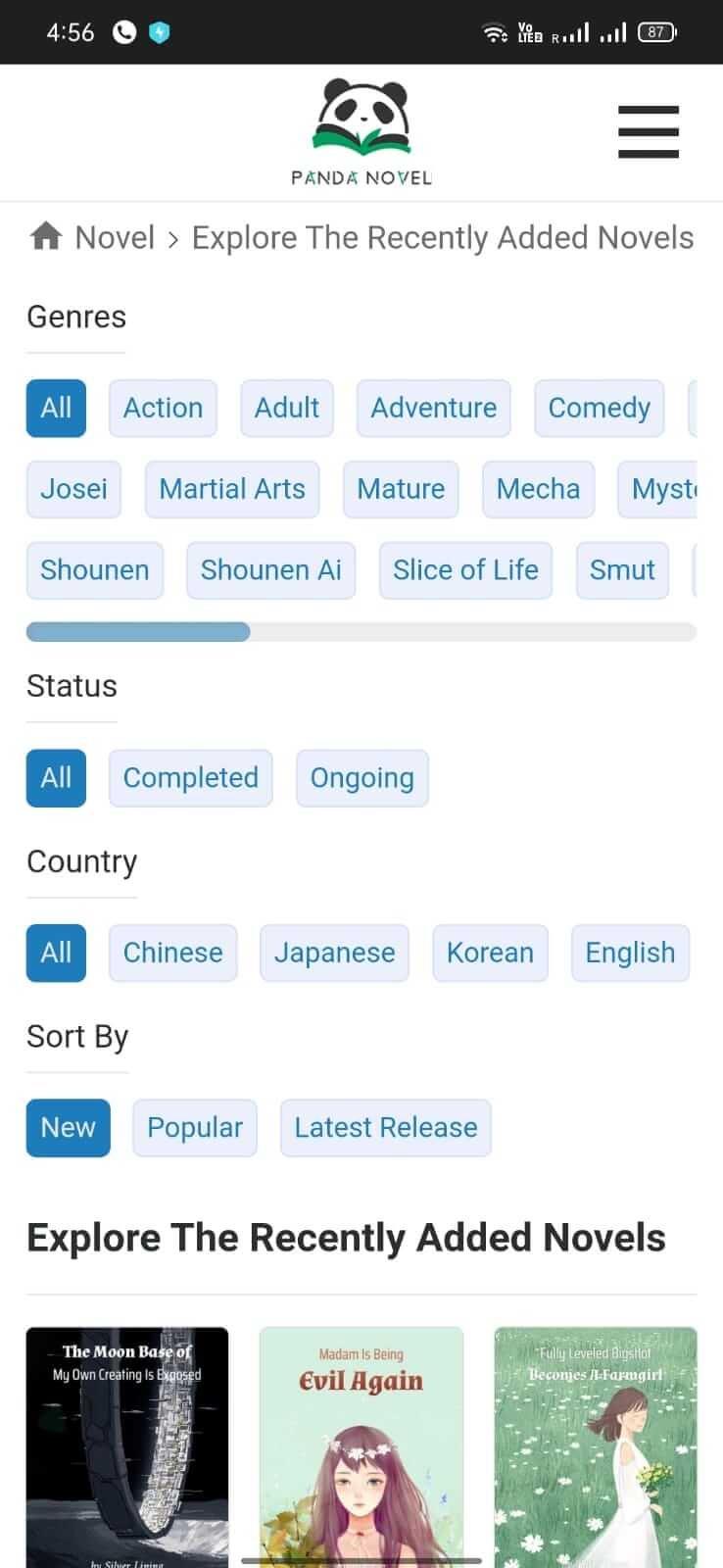 Panda Novel