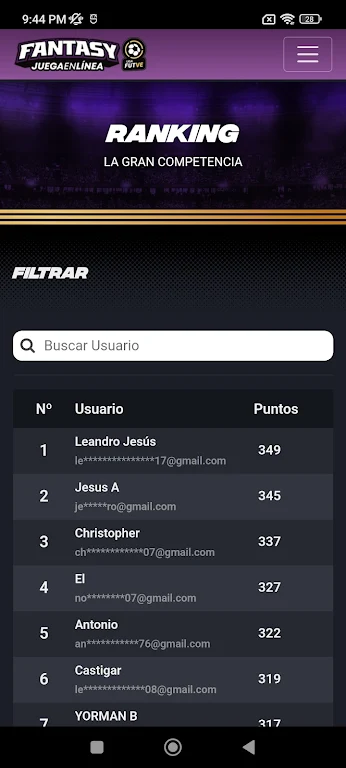 Fantasy FUTVE