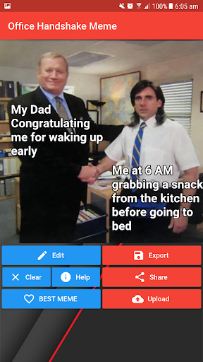 Office Handshake Meme Creator