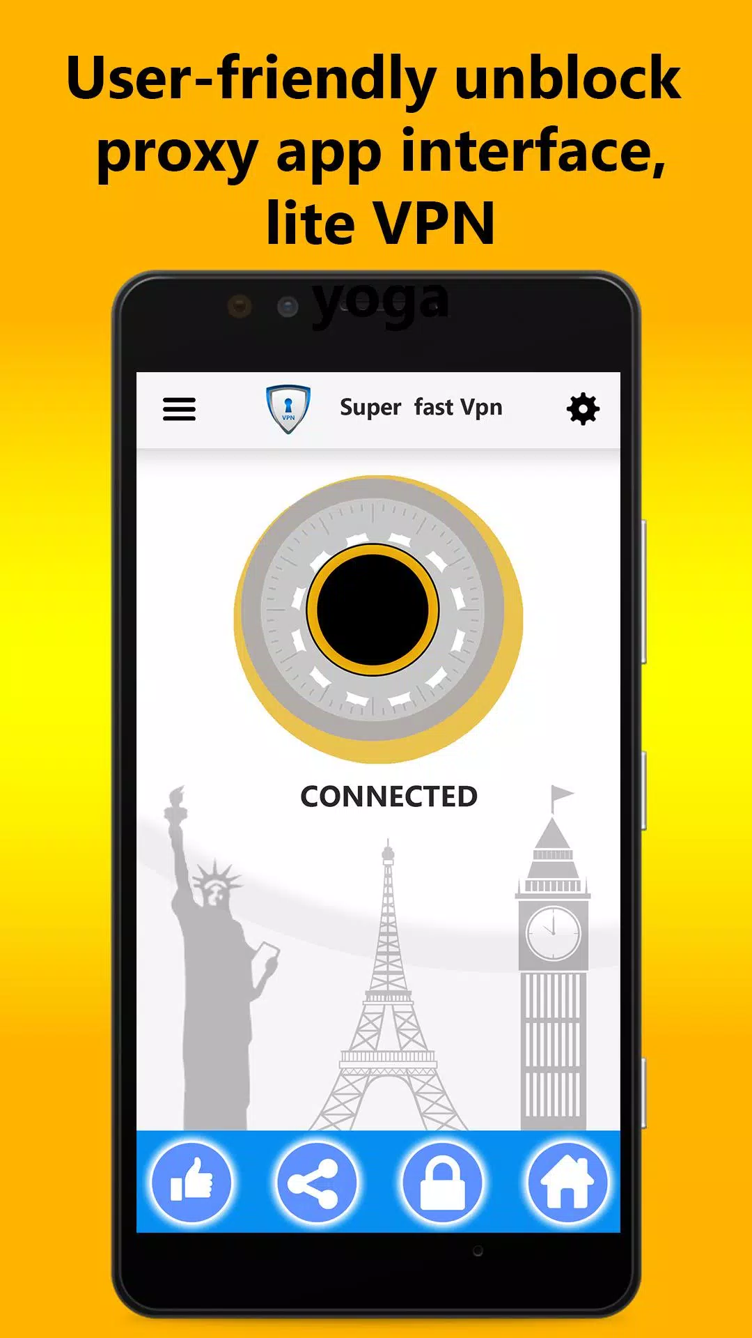 Super Fast Free Vpn: Turbo Vpn Proxy Master