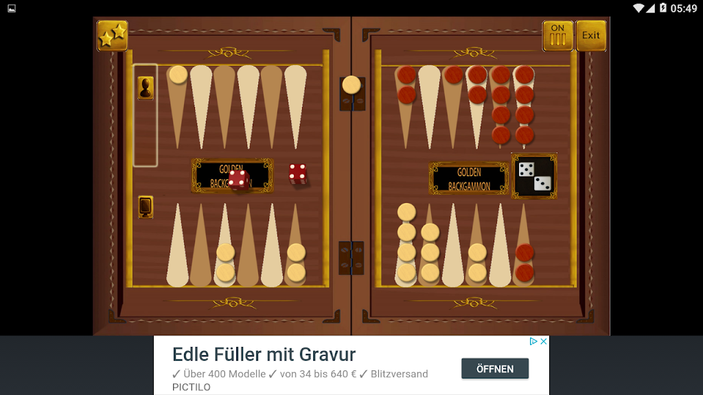 GOLDEN BACKGAMMON