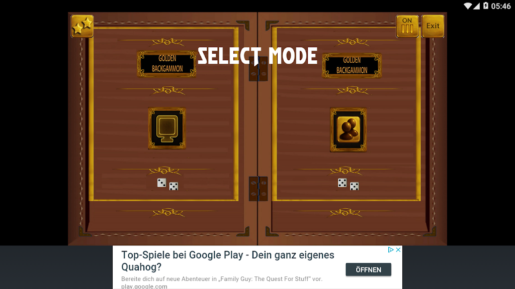 GOLDEN BACKGAMMON