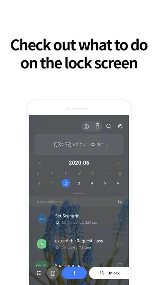 LockScreen Schedule - Calendar
