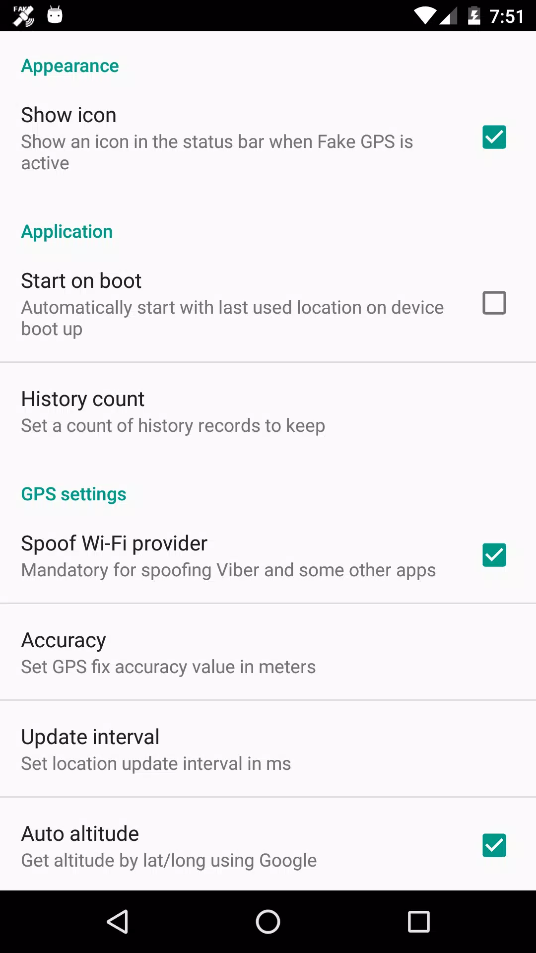 Fake GPS location APK