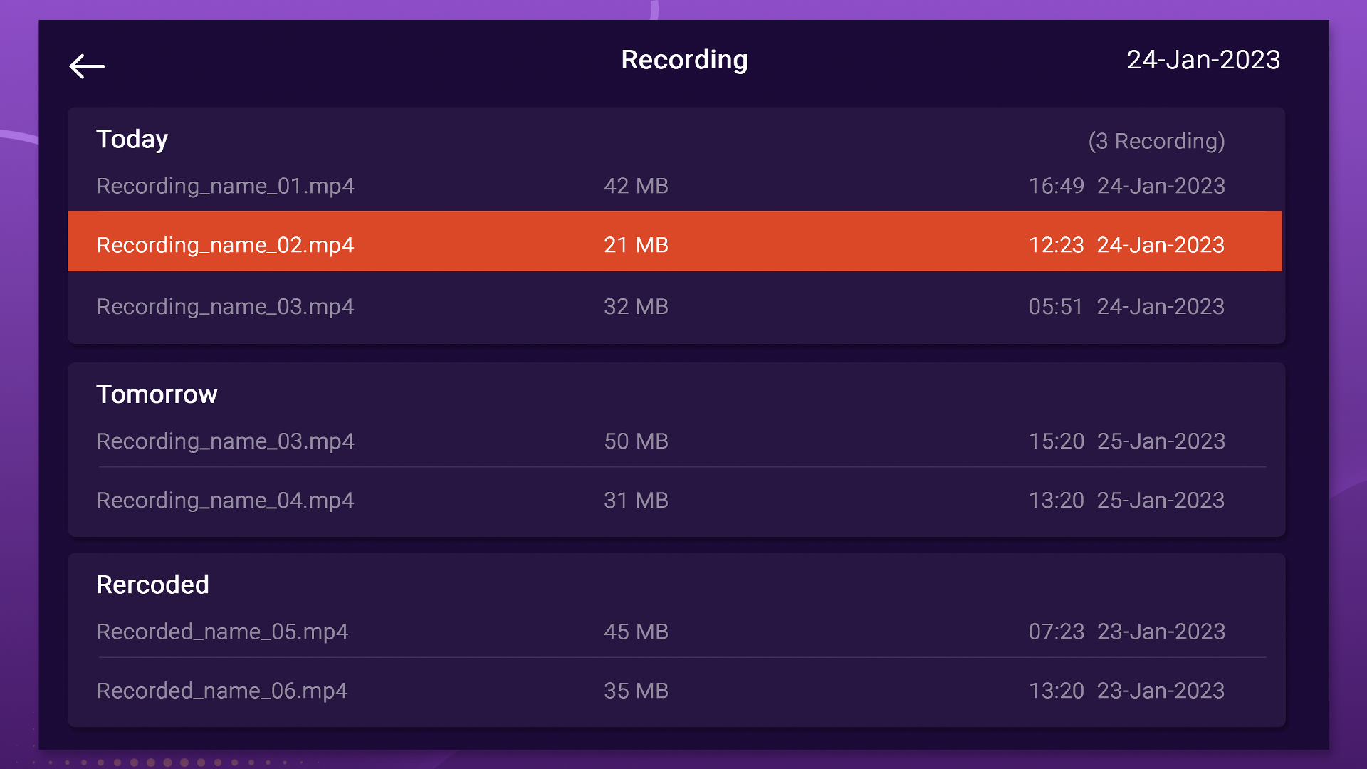 Purple Recording Plugin