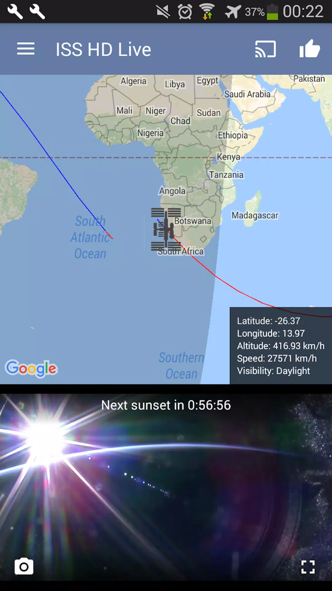 ISS Live Now: Live Earth View