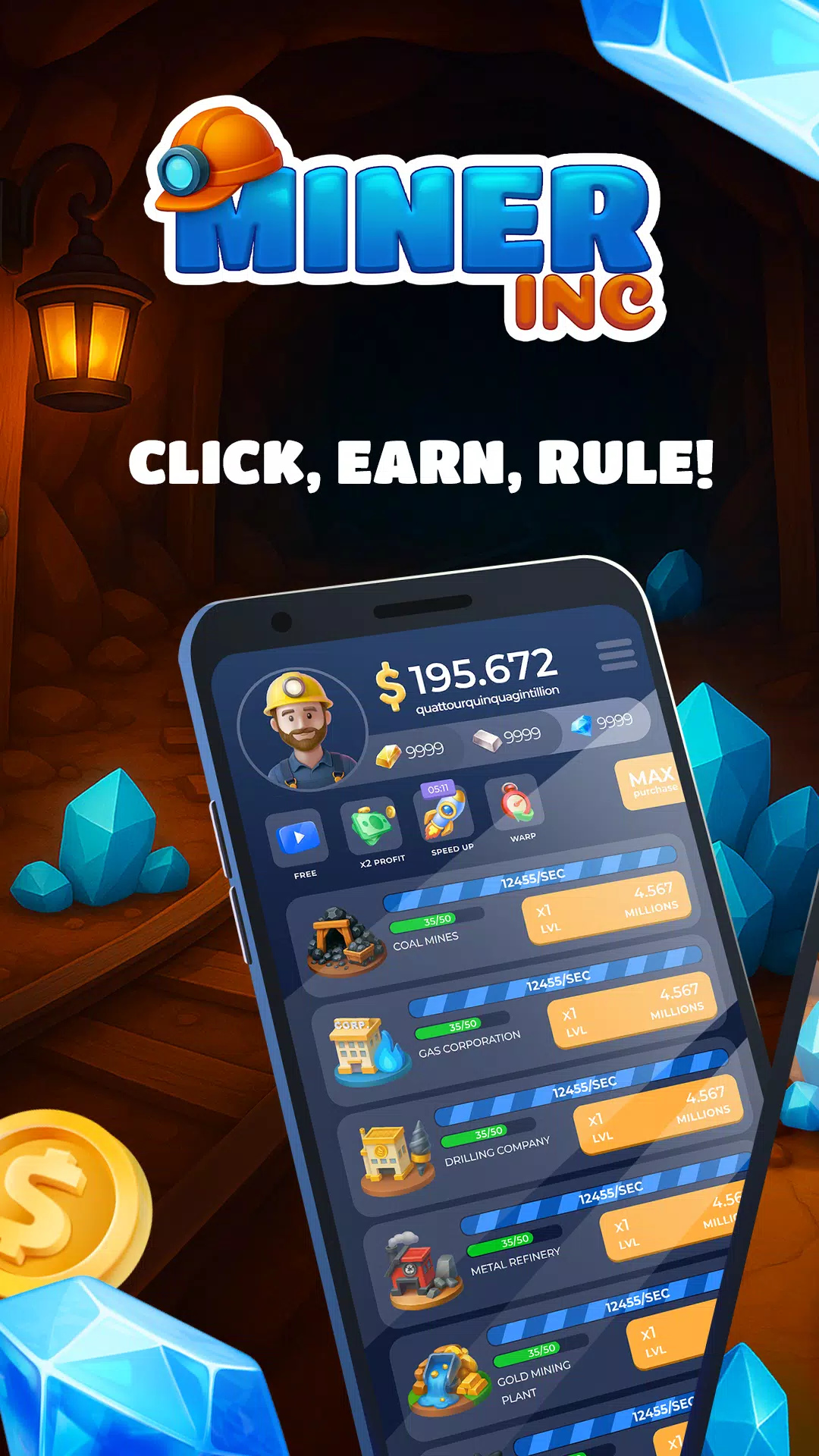 Miner Inc: Idle Tycoon