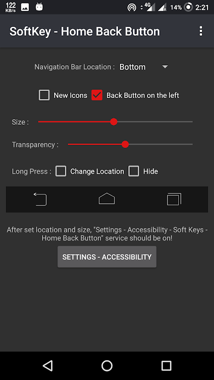 SoftKey - Home Back Button SoftKey - Home Back Button