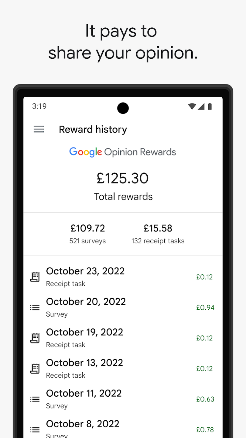 Google Opinion Rewards Google Opinion Rewards