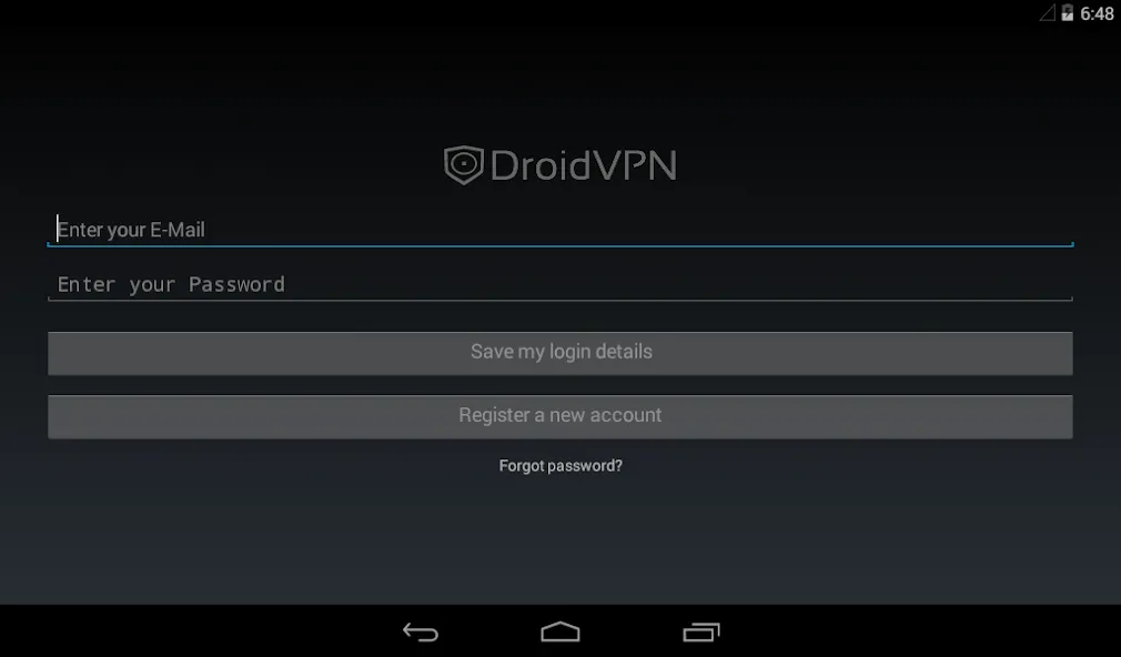 Droid vpn settings