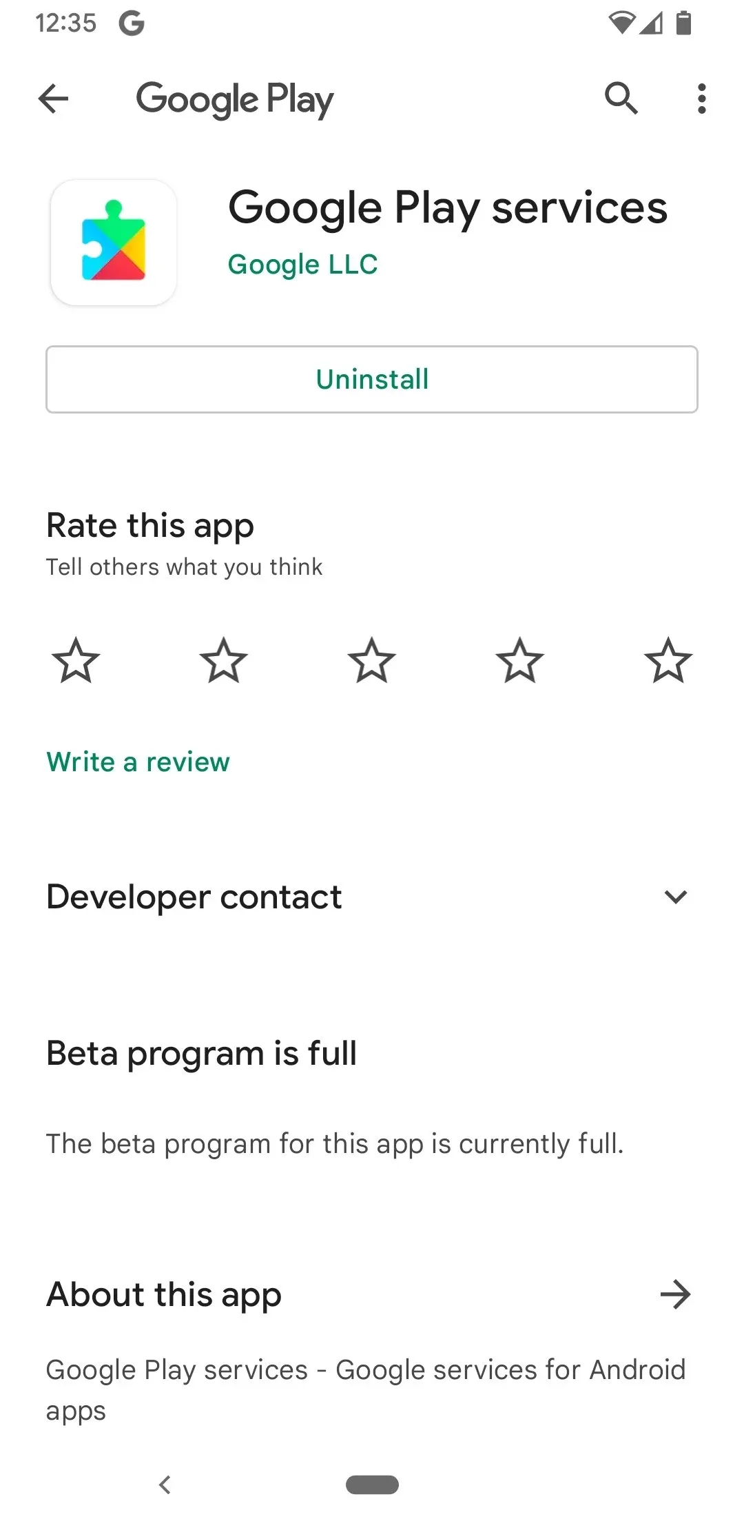 Google Play Services Google Play Services