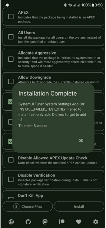 Install with Options