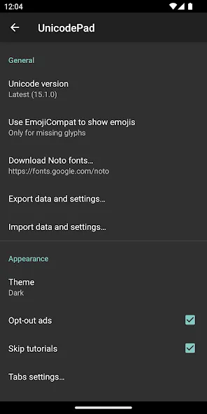 Unicode Pad Unicode Pad