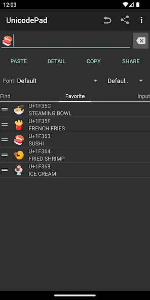 Unicode Pad Unicode Pad