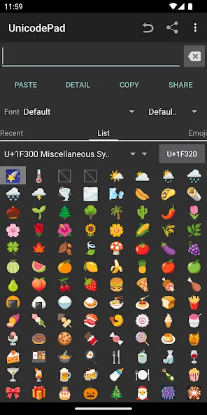 Unicode Pad Unicode Pad