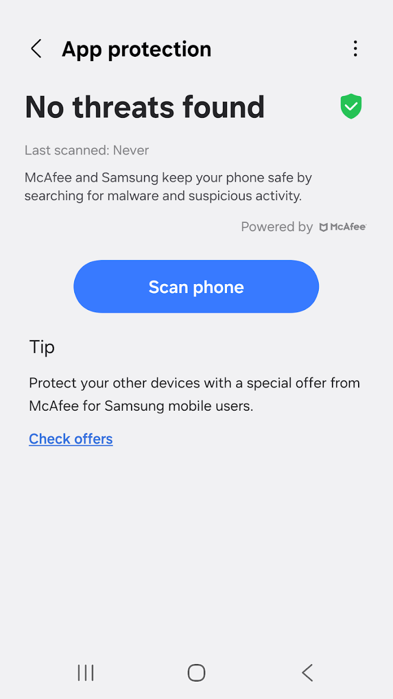 Samsung Device Care