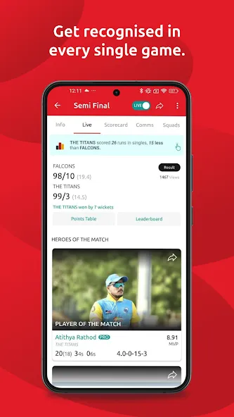 Cricket Scoring App Cricheroes