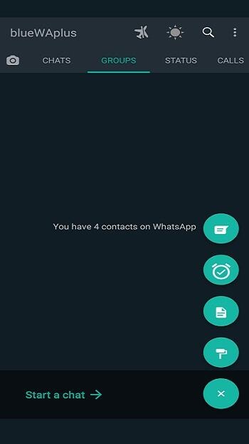 Blue Whatsapp