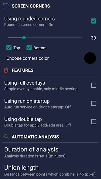 Partial Screen