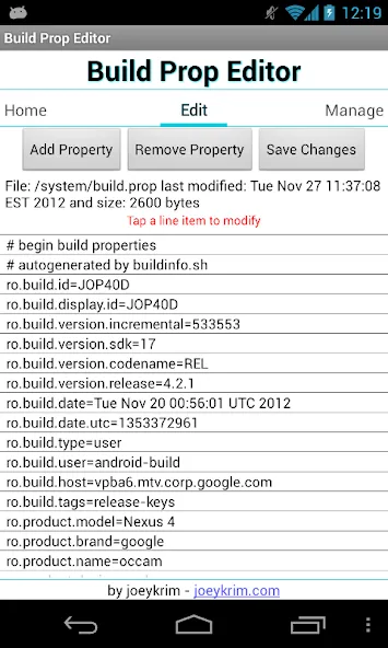 BuildProp Editor BuildProp Editor