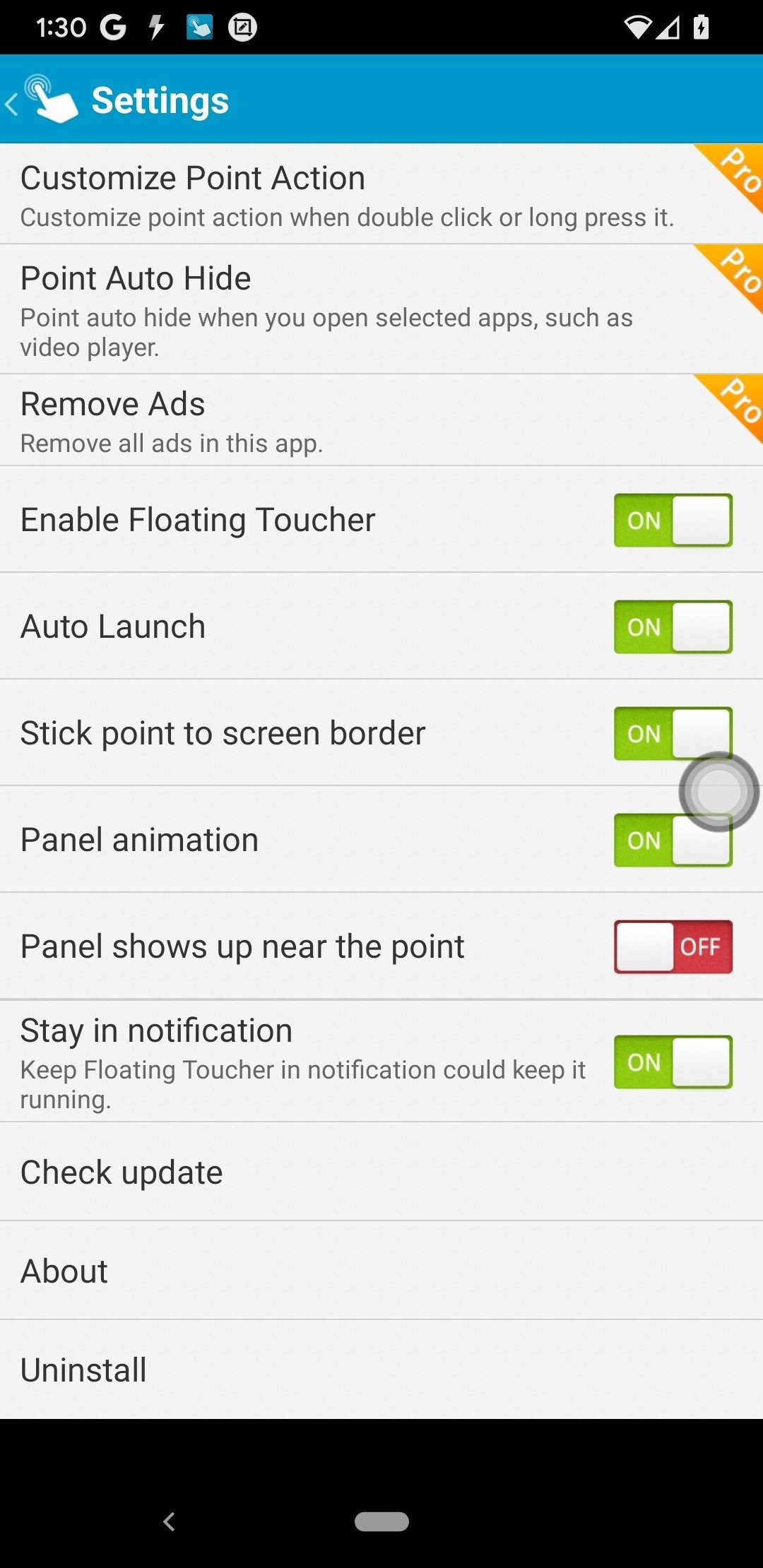 Floating Toucher Floating Toucher
