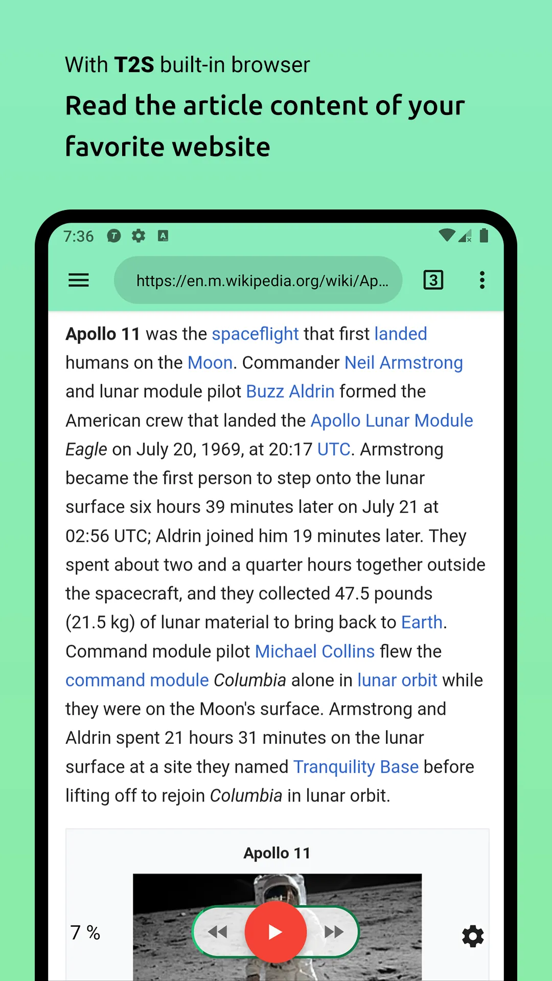 T2S app