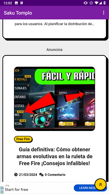 Saku Tomplo APK 5.0 (Free Fire)