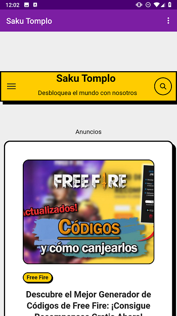Saku Tomplo APK 5.0 (Free Fire)