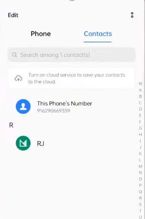 Realme Dialer