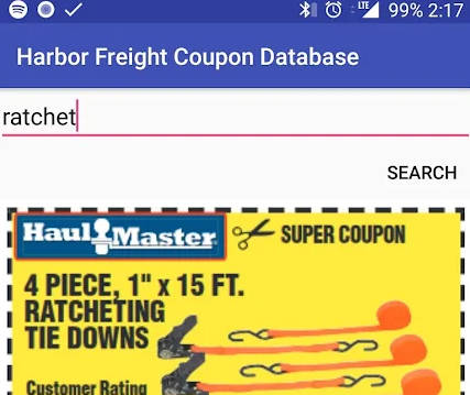 Harbor Freight Coupon Database - HFQPDB