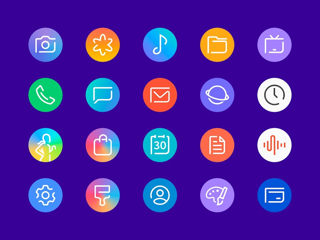 Delux Round Icon Pack Patched Mod