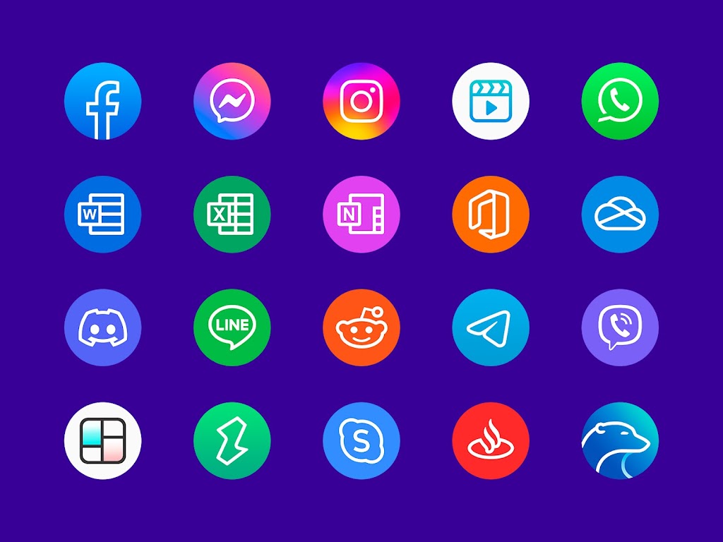 Delux Round Icon Pack Patched Mod