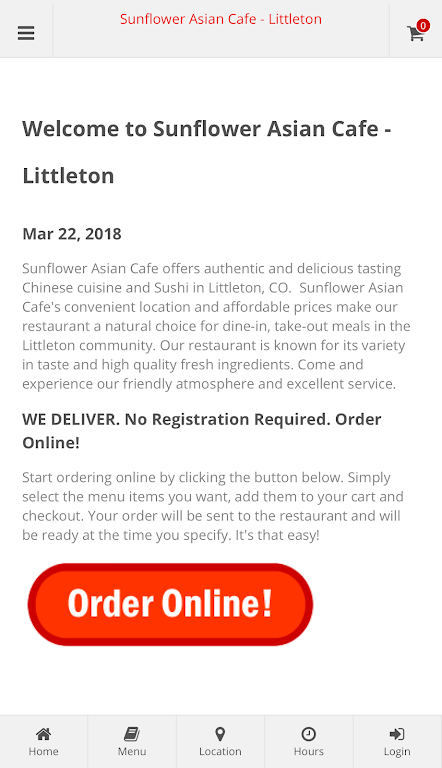 Sunflower Asian Cafe Littleton