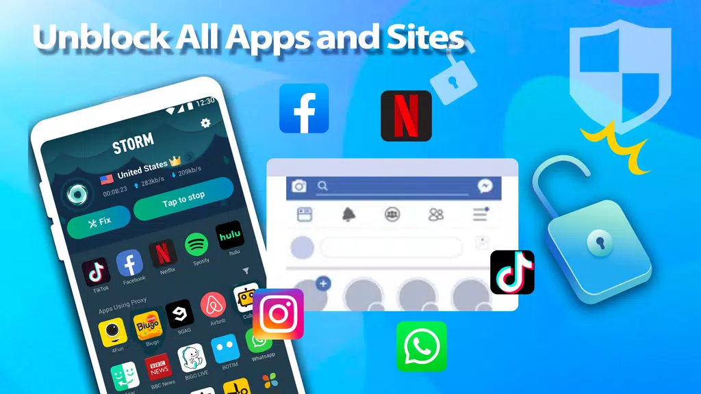 Storm VPN - Proxy Free Fast & Unblock