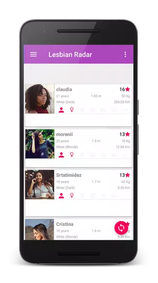 Lesbian Radar - Free dating for girls and women