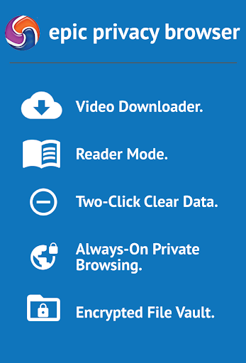 Epic Privacy Browser with AdBlock, Vault, Free VPN