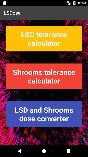 LSDose - LSD or Shrooms dose tolerance calculator
