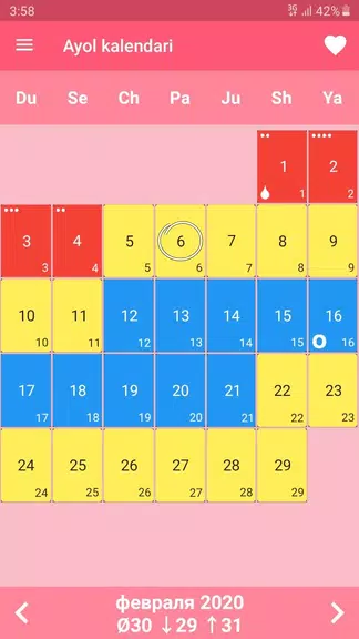Ayollar kalendari va kundaligi