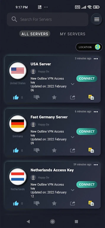 VPN Access Keys for Outline
