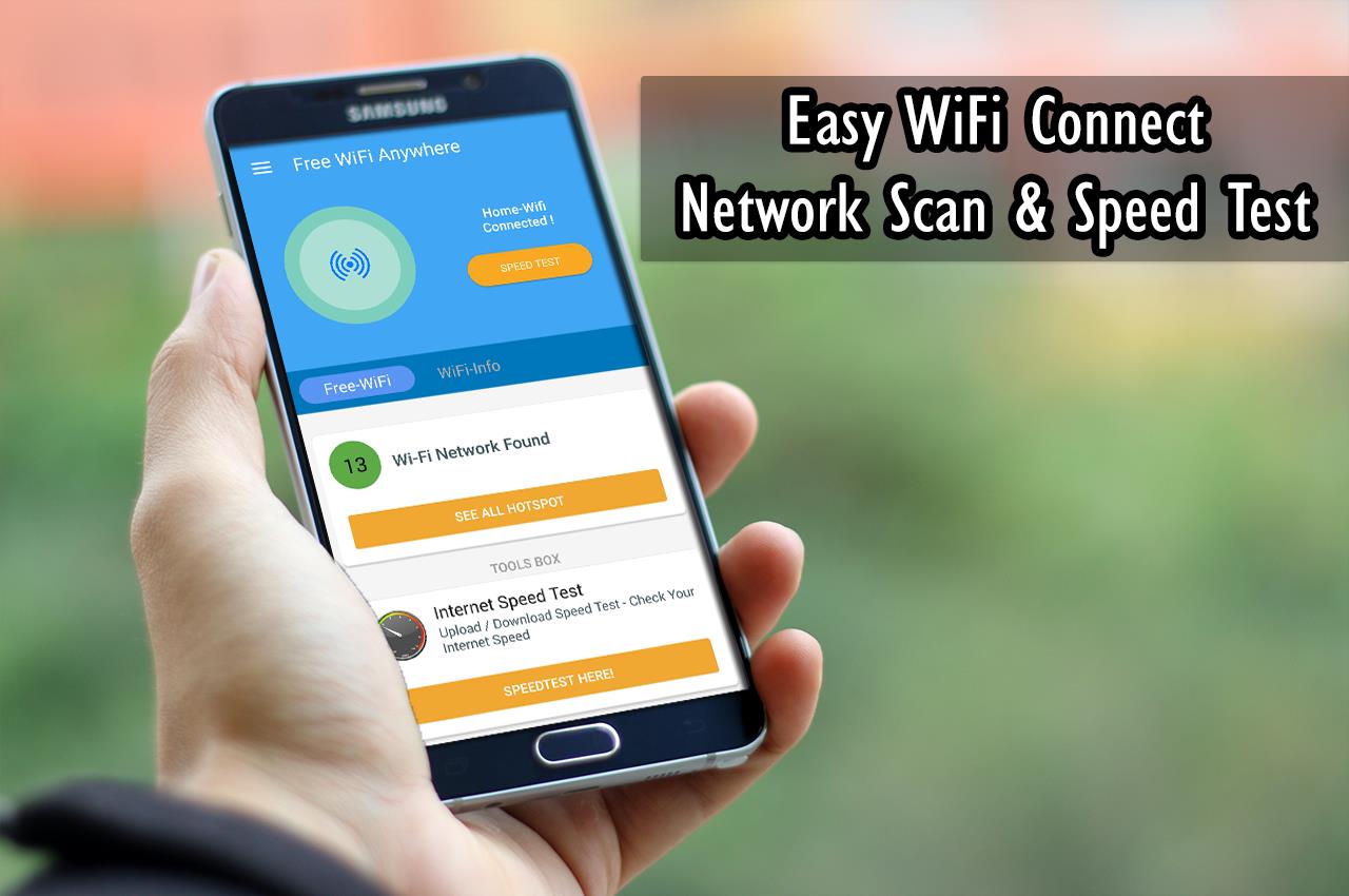 Free Wifi Connection Anywhere & WiFi Map Analyze