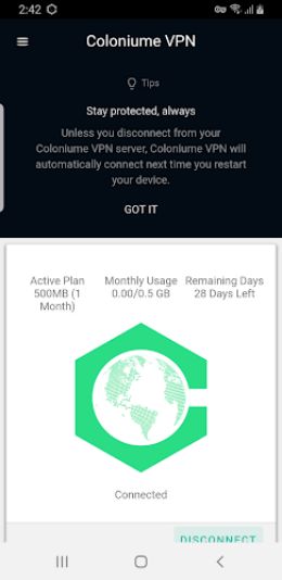 ColoniumeVPN Android