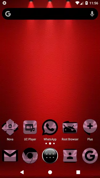 Lilac Purple & Black Icon Pack APK
