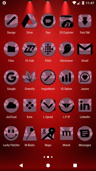 Lilac Purple & Black Icon Pack APK