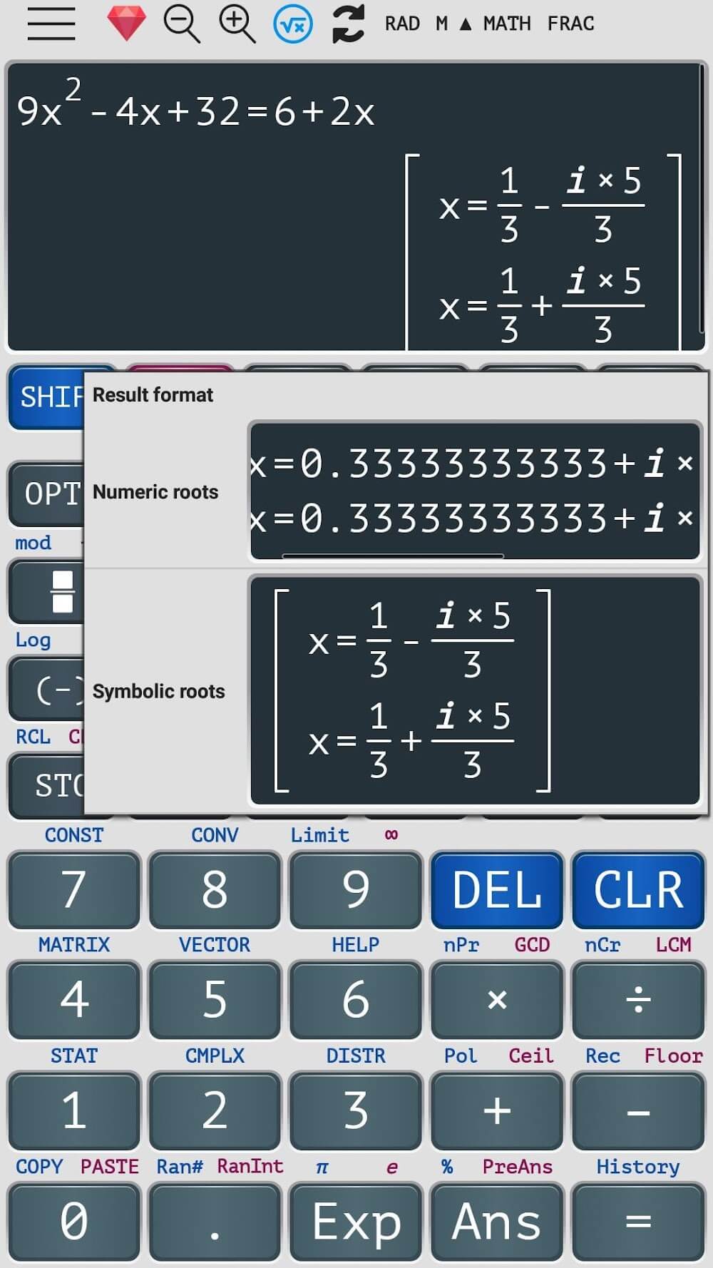 991 EX Calculator
