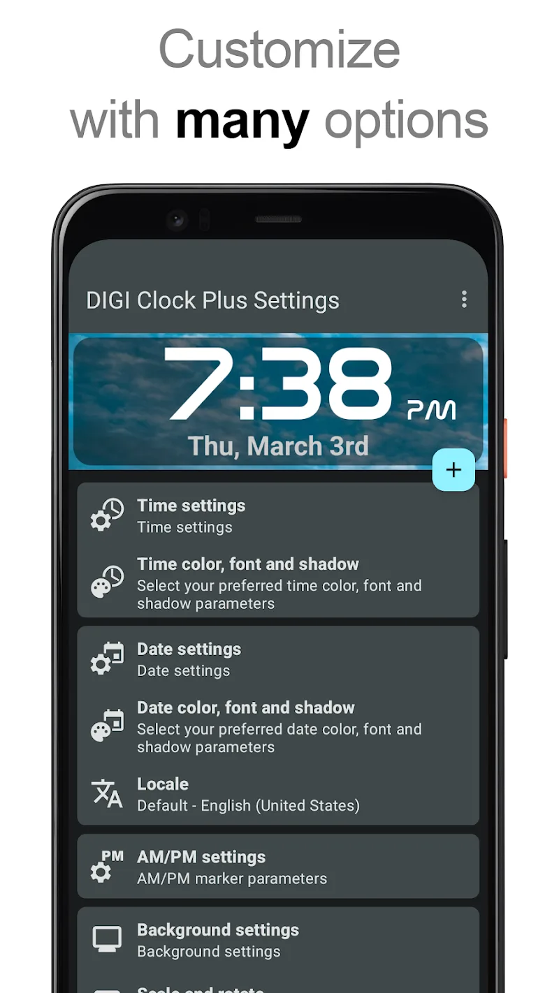 DIGI Clock Widget Plus