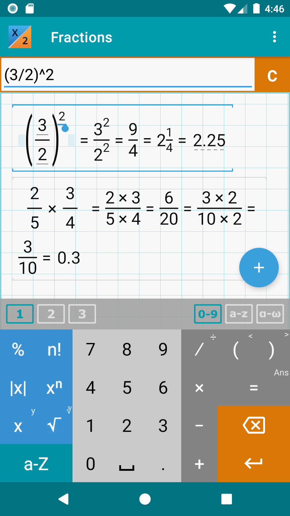 Fraction Calculator by Mathlab