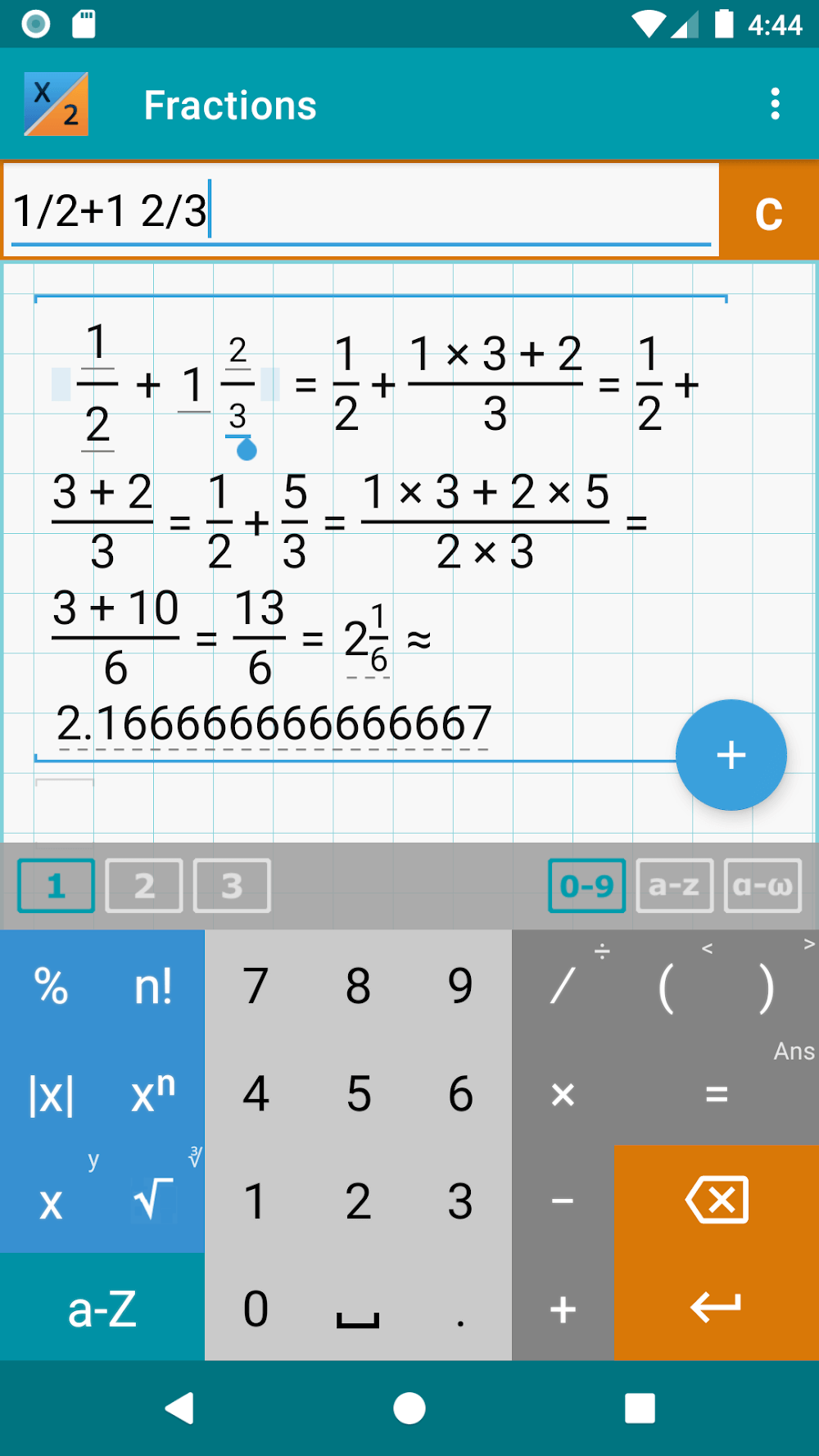 Fraction Calculator by Mathlab