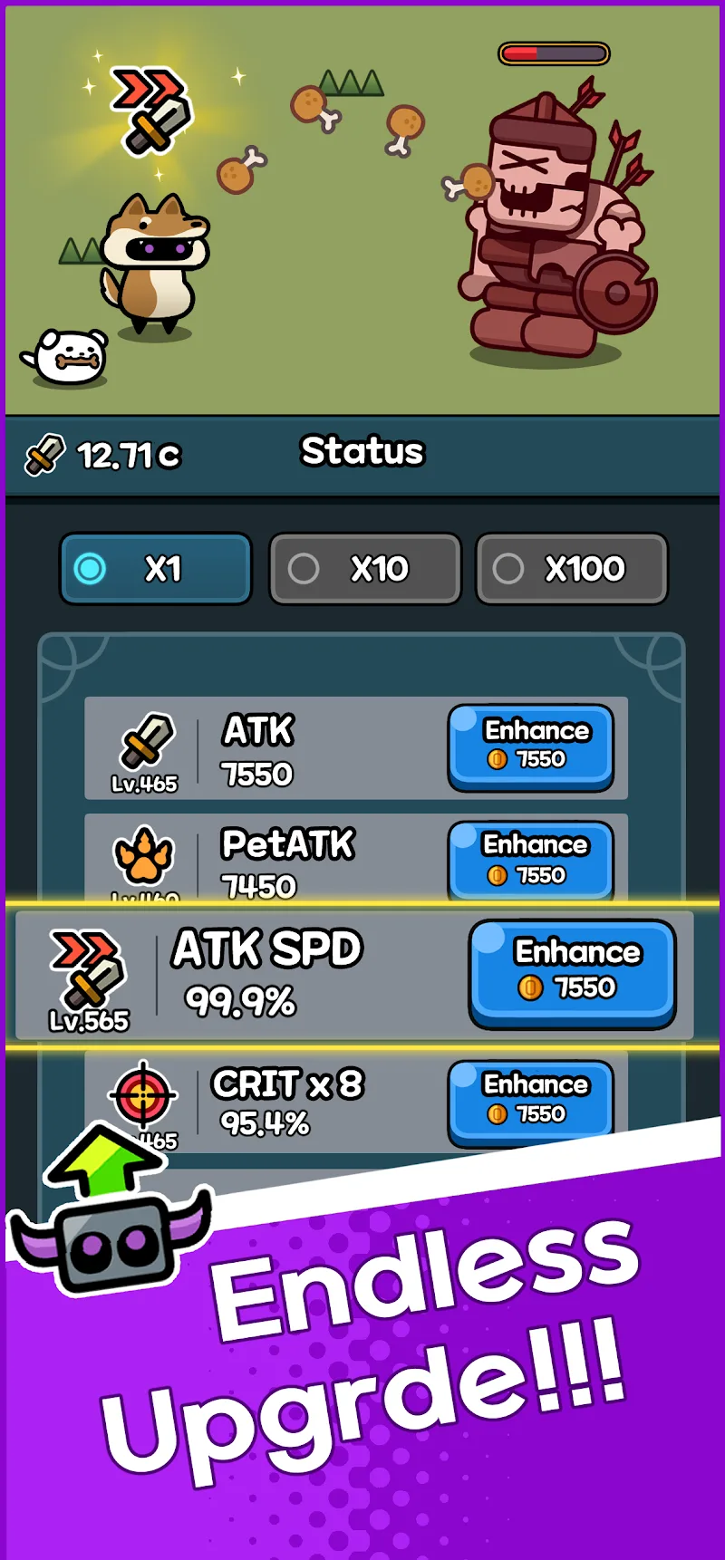 God of idle: Growing Warriors v0.53