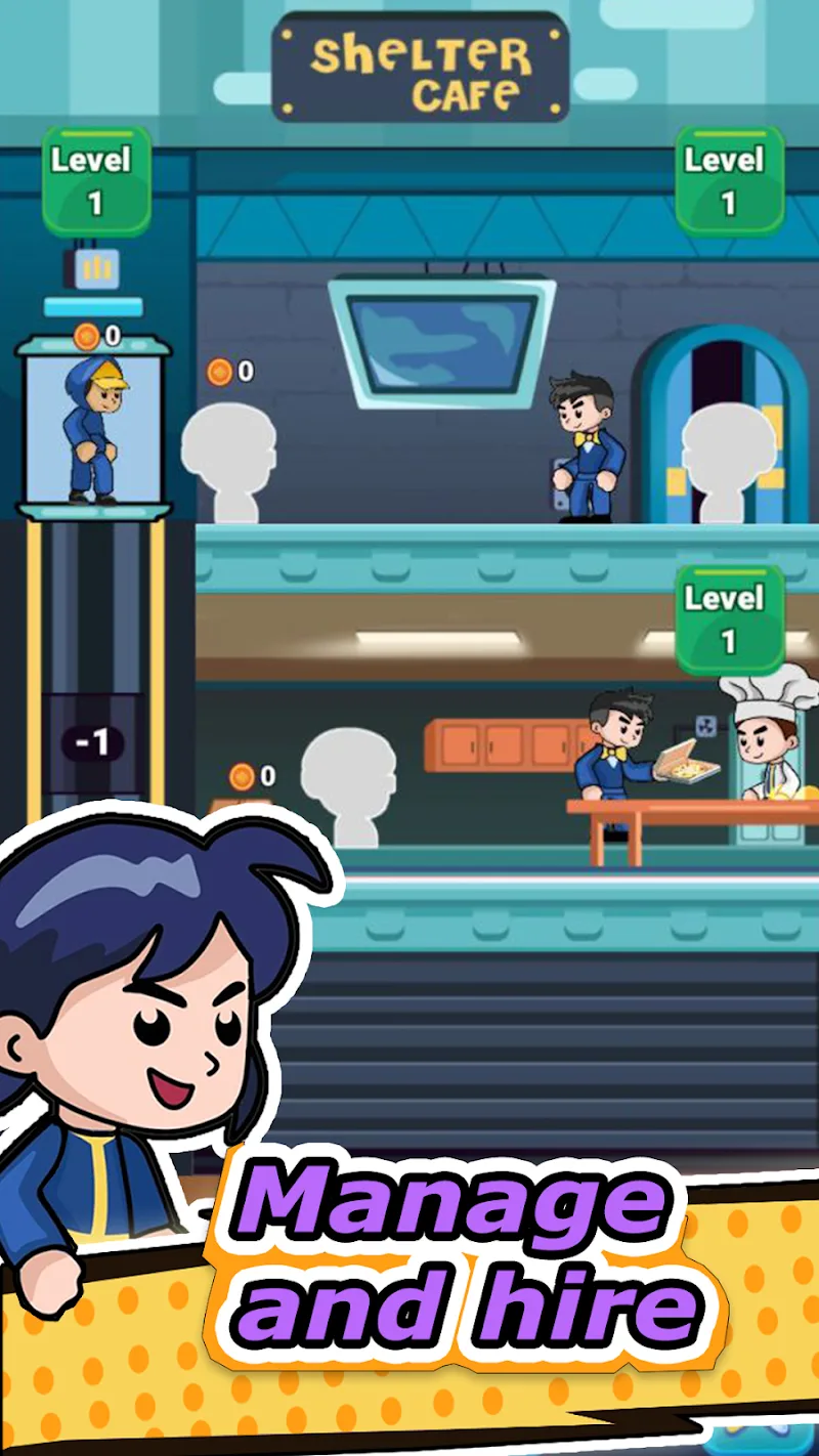 Idle Food Shelter Cafe Tycoon Mod